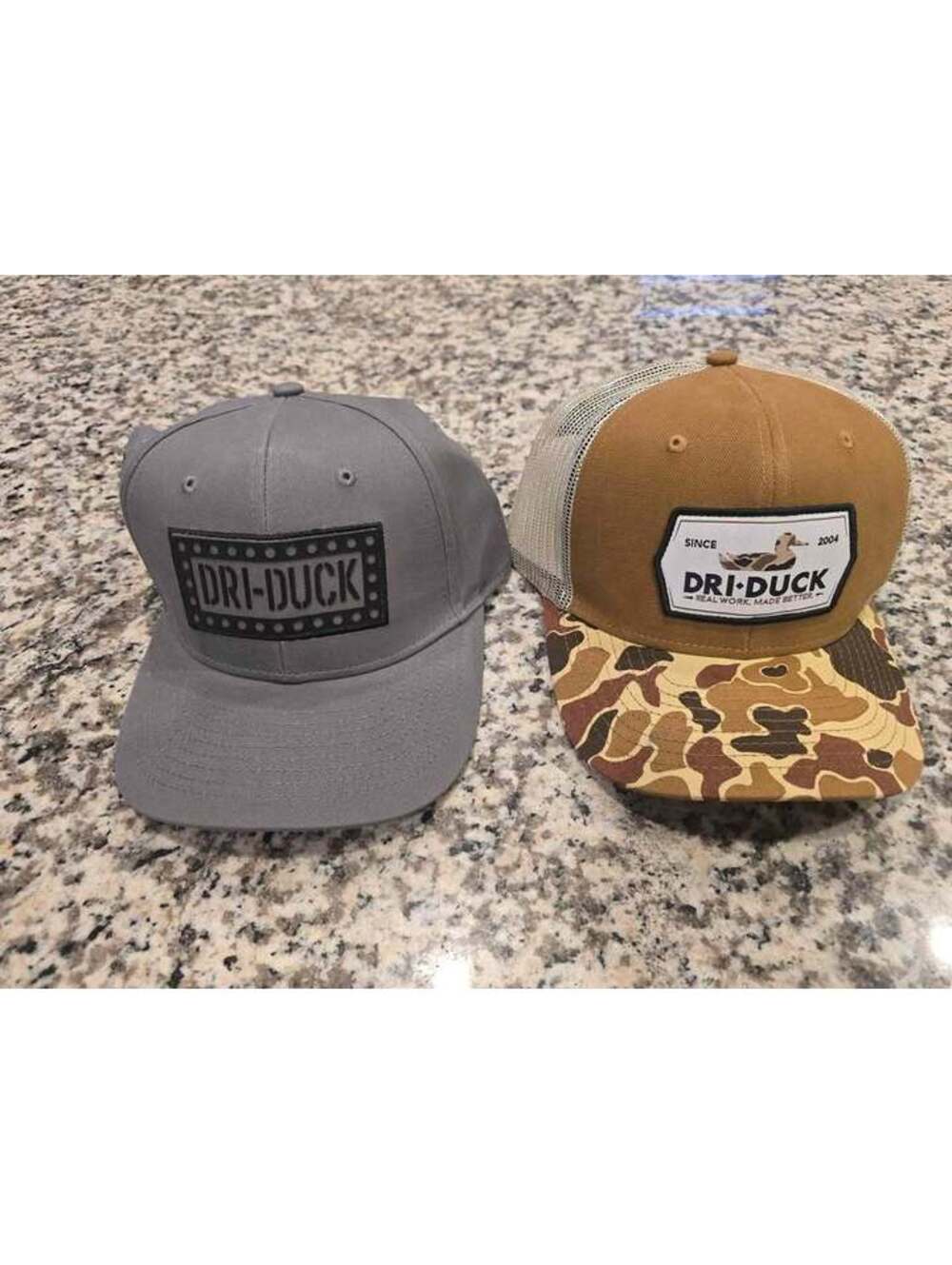 2 Dri Duck Hats Snapback. New With Tags